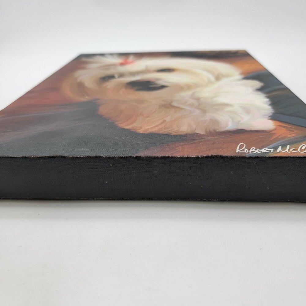 Robert McClintock Maltese Dog Canvas Print Wall Art - Picture 5 of 6